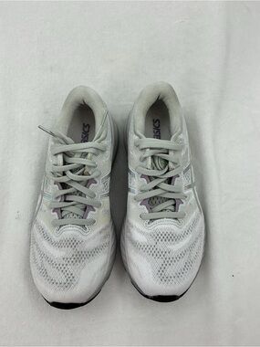 ASICS Light Gray and Lavender Mesh Running Shoes B 45